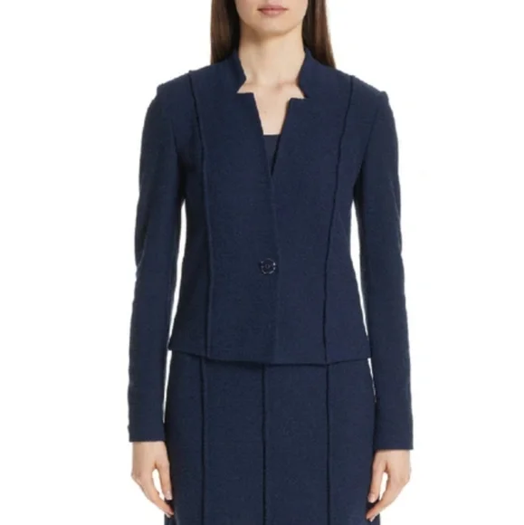 NWT $1495 St. John Collection Ana Boucle Knit Jacket